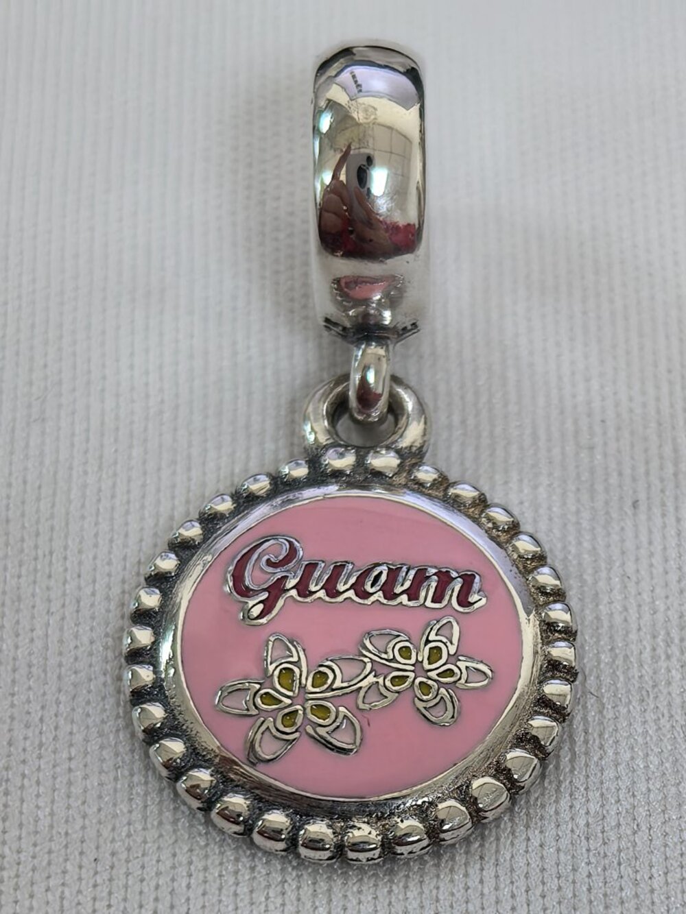Pandora Island Of Guam Exclusive Edition Dangle Charm, S925 Silver Jewelry